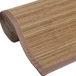 vidaXL Alfombra rectangular de bambú marrón 80 x 200 cm Marrón Online