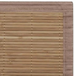 vidaXL Alfombra rectangular de bambú marrón 80 x 200 cm Marrón Online