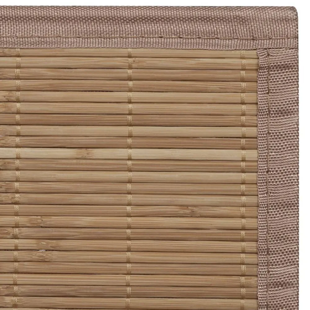 vidaXL Alfombra rectangular de bambú marrón 80 x 200 cm Marrón Online