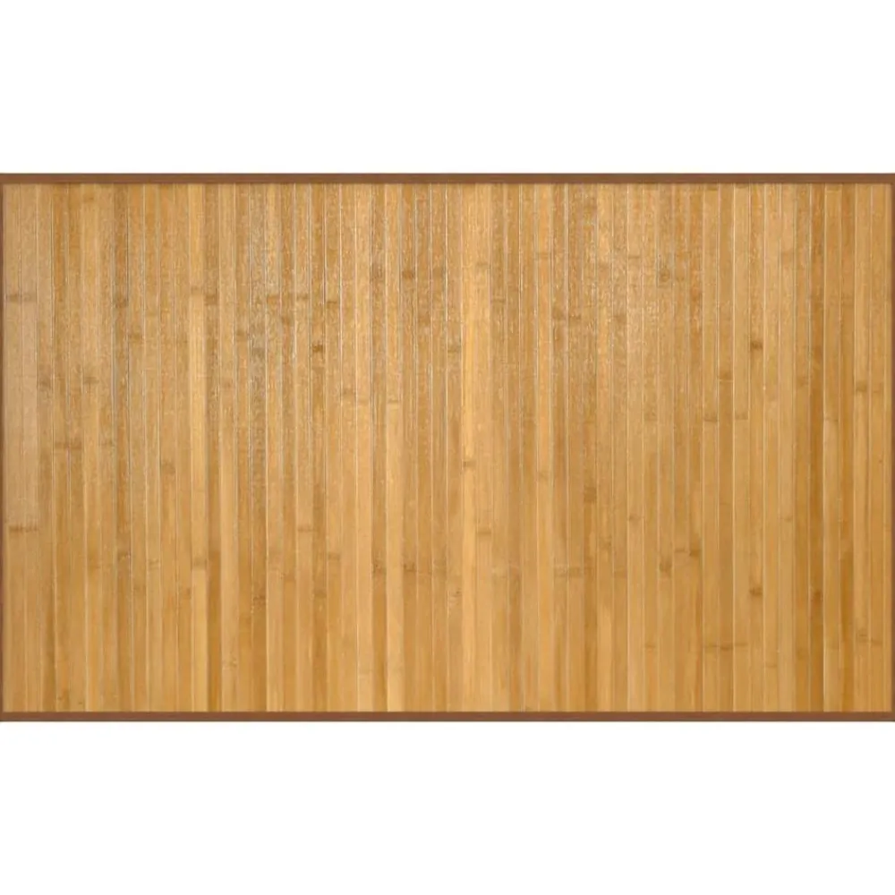 vidaXL Alfombra rectangular bambú color 60x100 cm Natural