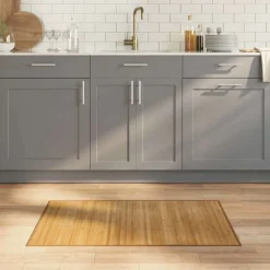 vidaXL Alfombra rectangular bambú color 60x100 cm Natural