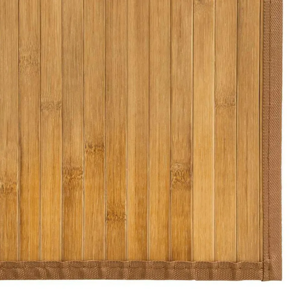 vidaXL Alfombra rectangular bambú color 60x100 cm Natural