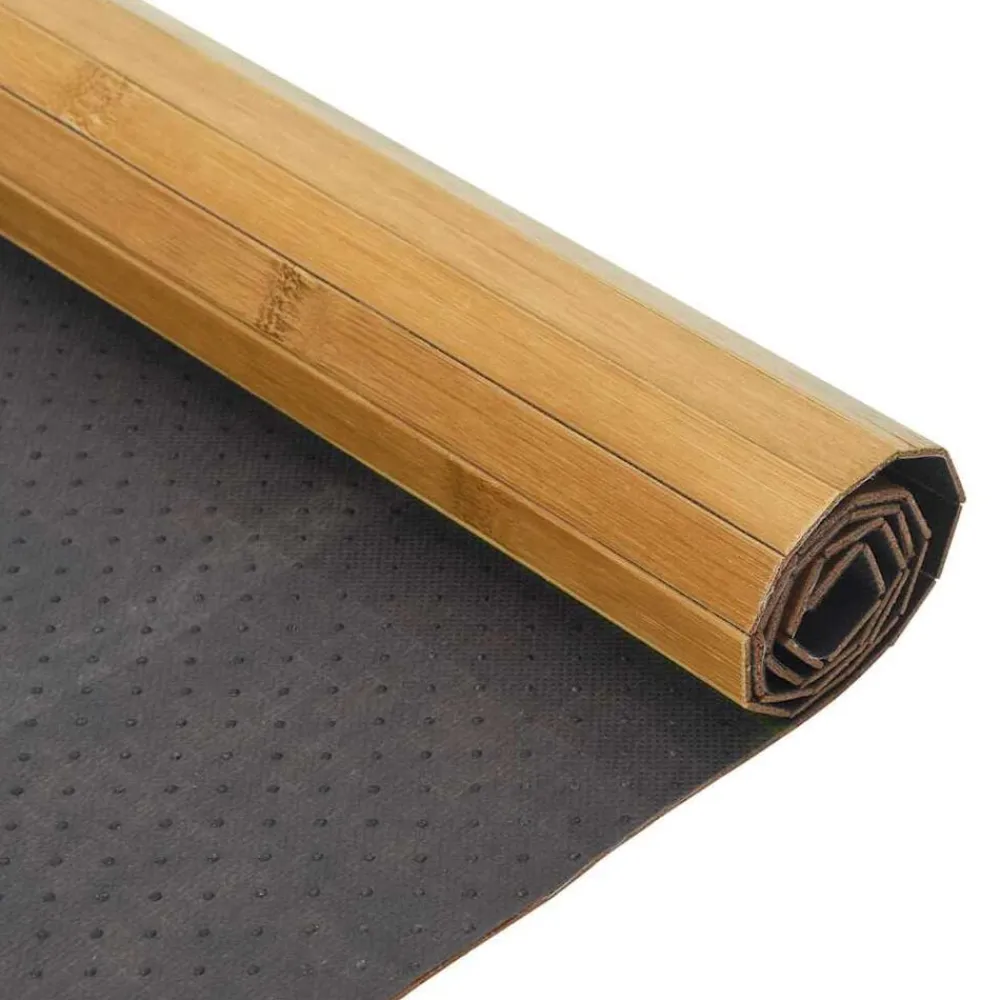 vidaXL Decoración-Alfombra rectangular bambú color 60x100 cm