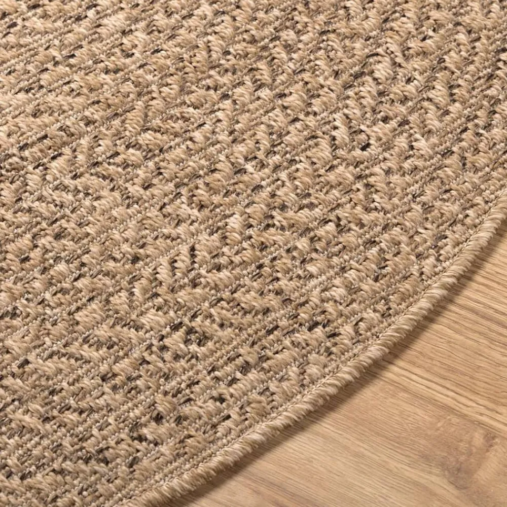 vidaXL Decoración-Alfombra ZIZUR apariencia de yute interior y exterior 90 cm