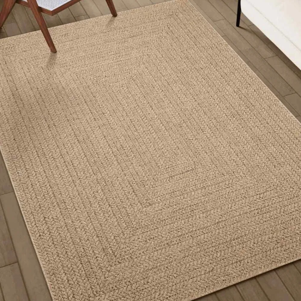 vidaXL Decoración-Alfombra ZIZUR apariencia de yute interior y exterior 80x250 cm