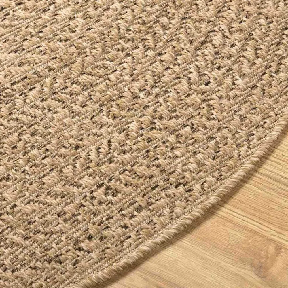 vidaXL Alfombra ZIZUR Marrón 150 x 80 cm Polipropileno Natural Best