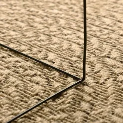 vidaXL Alfombra ZIZUR Marrón 150 x 80 cm Polipropileno Natural Best