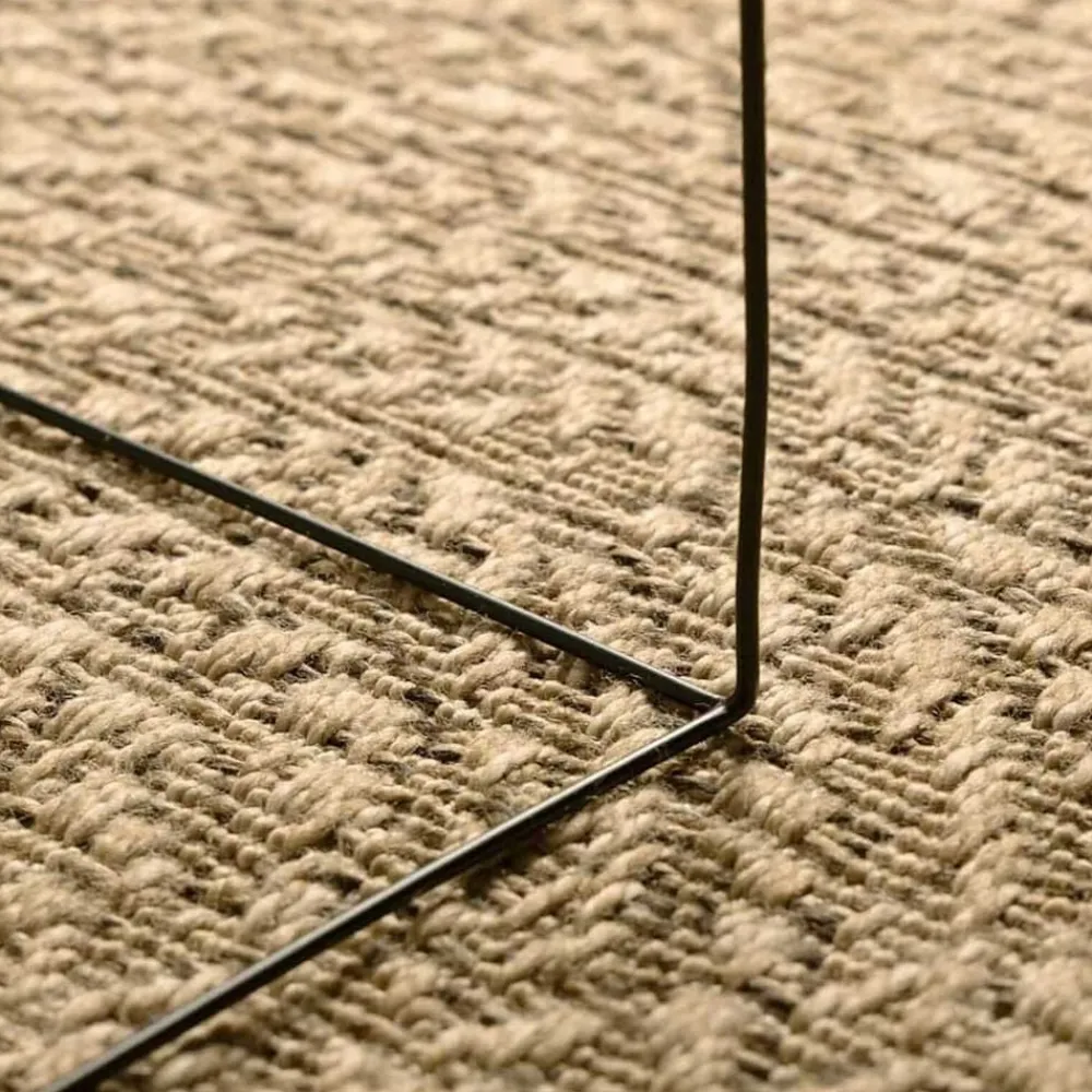 vidaXL Alfombra ZIZUR Marrón 150 x 80 cm Polipropileno Natural Best