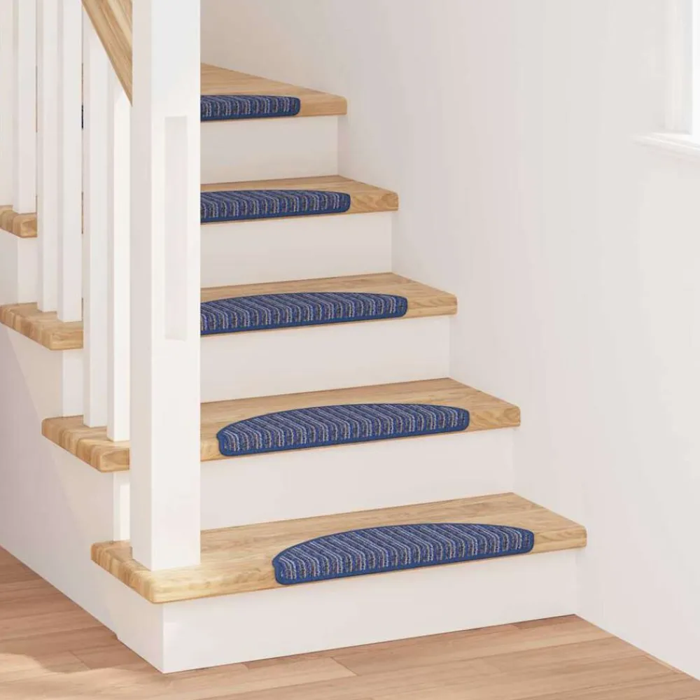 vidaXL Productos Del Hogar-Alfombras autoadhesivas para escaleras 15 pcs