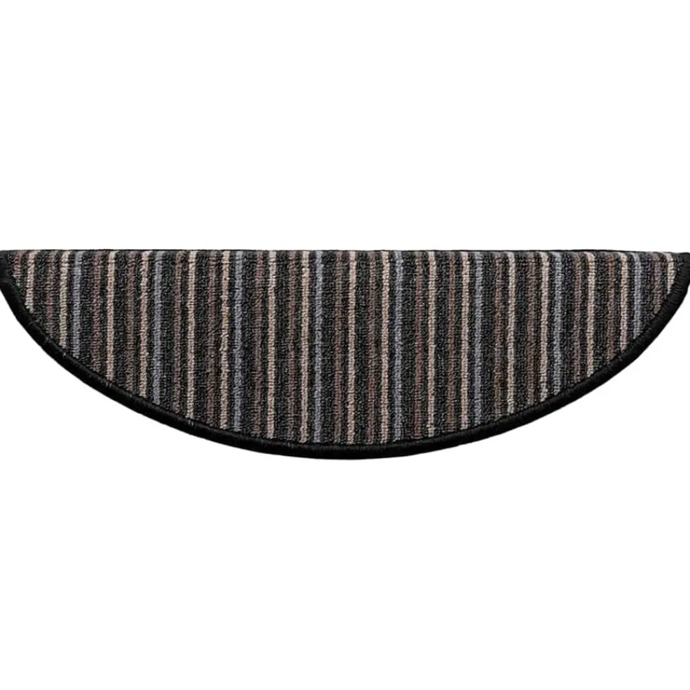vidaXL Alfombras autoadhesivas para escaleras 15 pcs Antracita