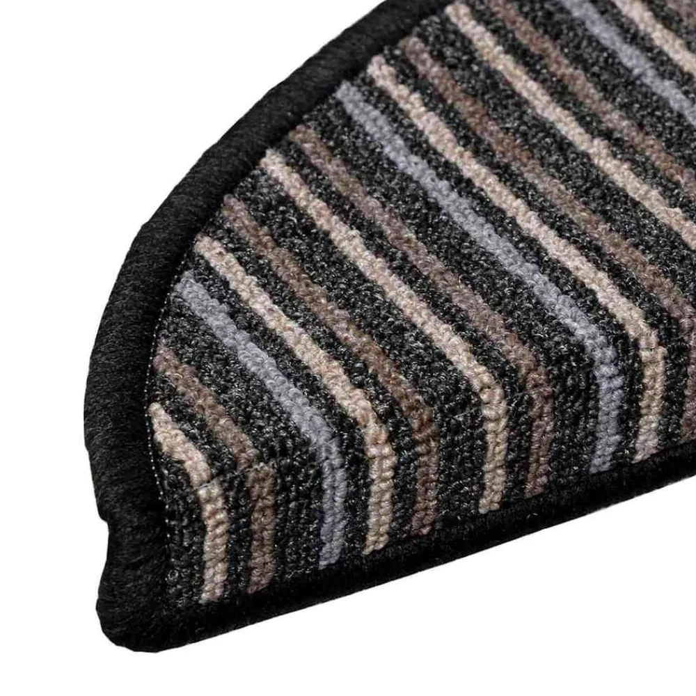 vidaXL Alfombras autoadhesivas para escaleras 15 pcs Antracita