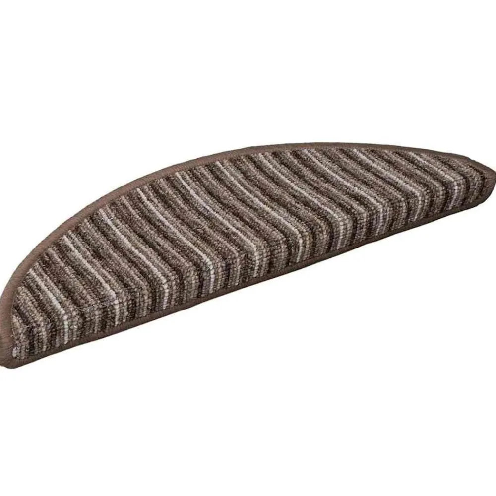 vidaXL Alfombras autoadhesivas para escaleras 15 pcs Marrón Marrón Online