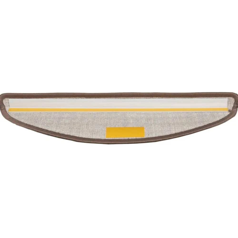 vidaXL Alfombras autoadhesivas para escaleras 15 pcs Marrón Marrón Online