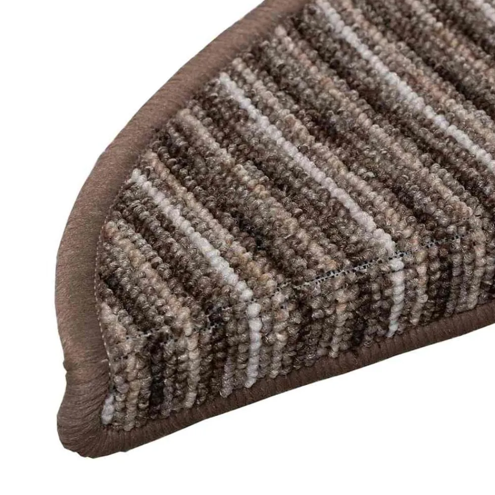 vidaXL Alfombras autoadhesivas para escaleras 15 pcs Marrón Marrón Online