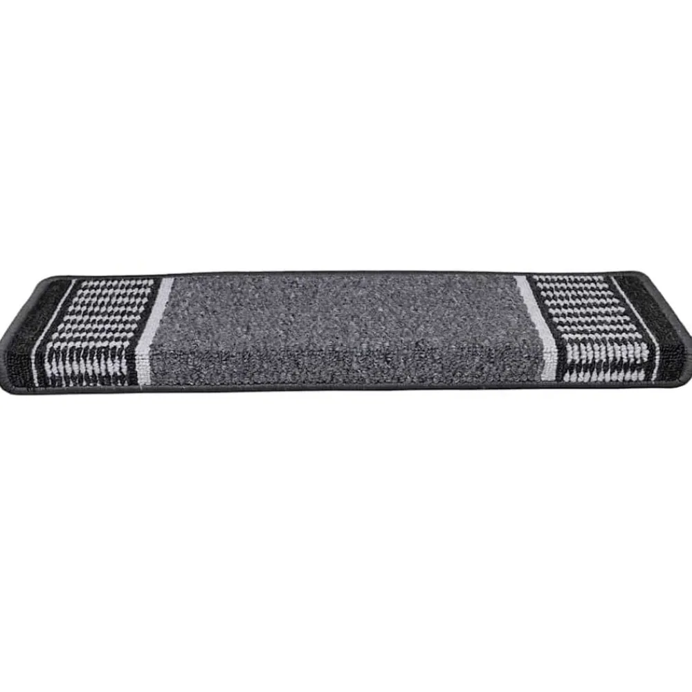 vidaXL Productos Del Hogar-Alfombras autoadhesivas para escaleras 15 pcs