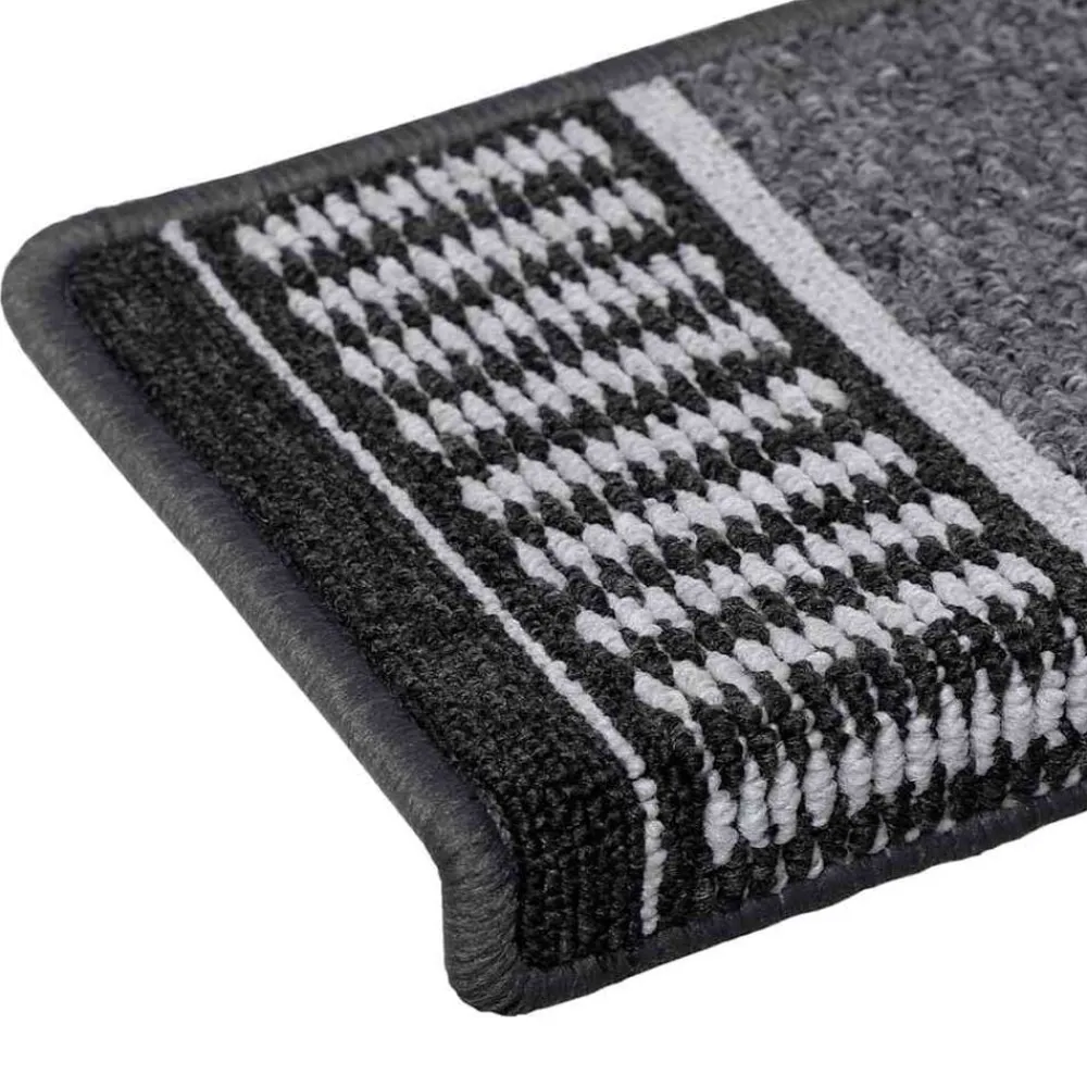 vidaXL Productos Del Hogar-Alfombras autoadhesivas para escaleras 15 pcs