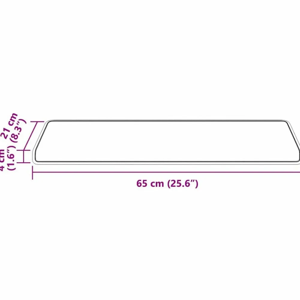 vidaXL Productos Del Hogar-Alfombras autoadhesivas para escaleras 15 pcs