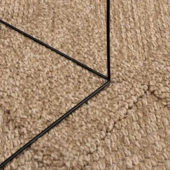 vidaXL Decoración-Alfombras de área AGIRA Natural 150 x 80 cm Poliéster