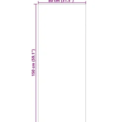 vidaXL Decoración-Alfombras de área AGIRA Natural 150 x 80 cm Poliéster