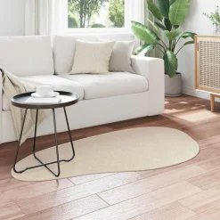 vidaXL Alfombras de área HUARTE 80 x 150 cm Poliéster Beige Discount