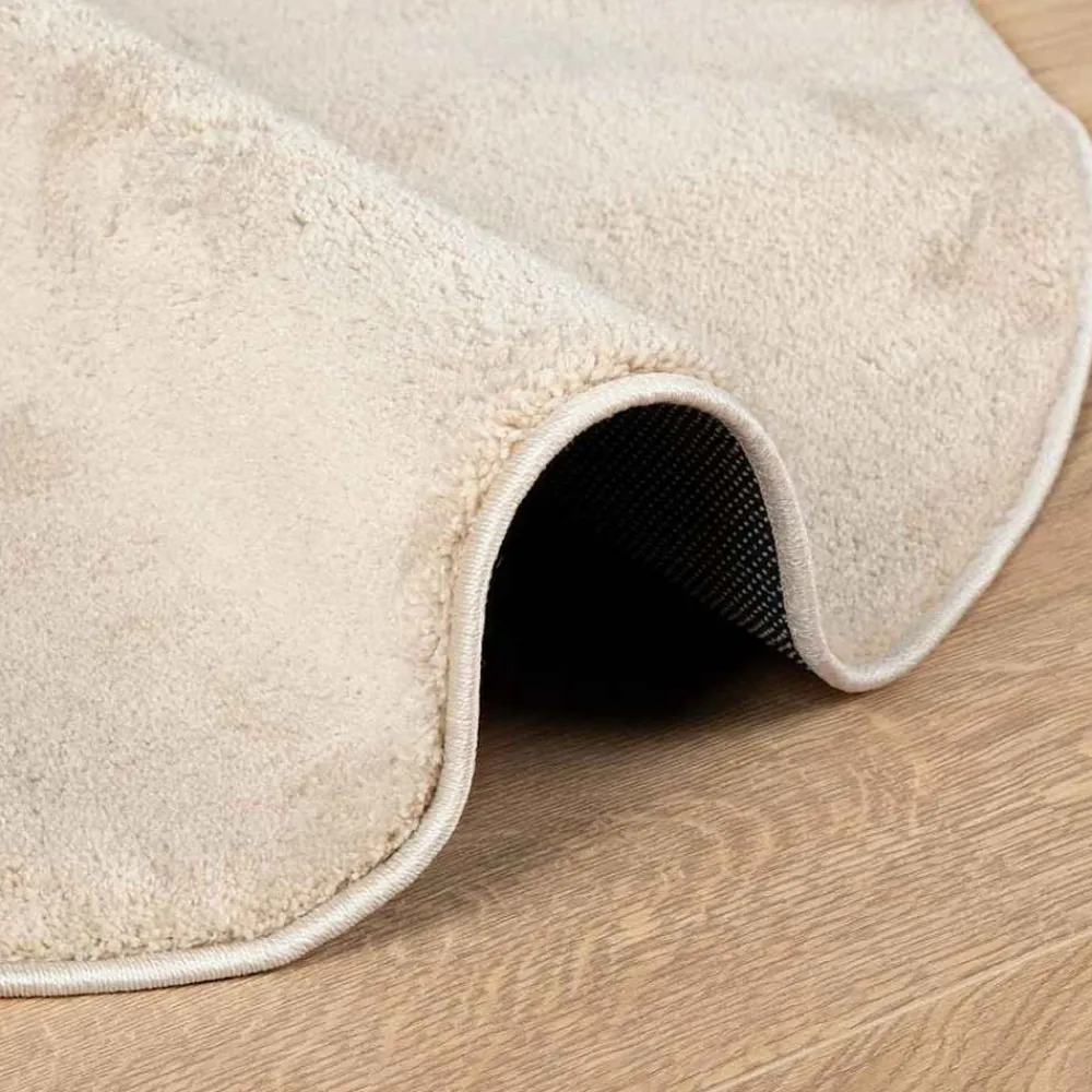 vidaXL Alfombras de área HUARTE 80 x 150 cm Poliéster Beige Discount