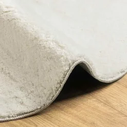 vidaXL Alfombras de área HUARTE 80 x 150 cm Poliéster Crema