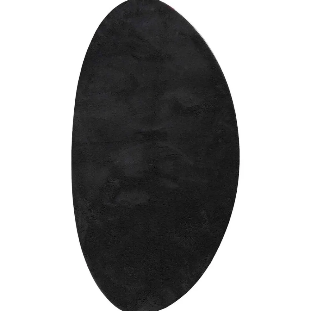 vidaXL Alfombras de área HUARTE 100 x 200 cm Poliéster Negro Hot
