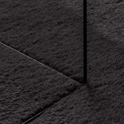 vidaXL Alfombras de área HUARTE 100 x 200 cm Poliéster Negro Hot