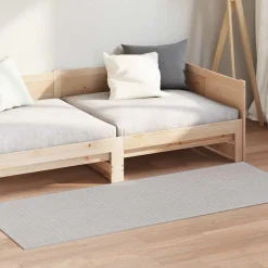 vidaXL Alfombras de área LUGO 80 x 150 cm Poliéster Crema y gris Online