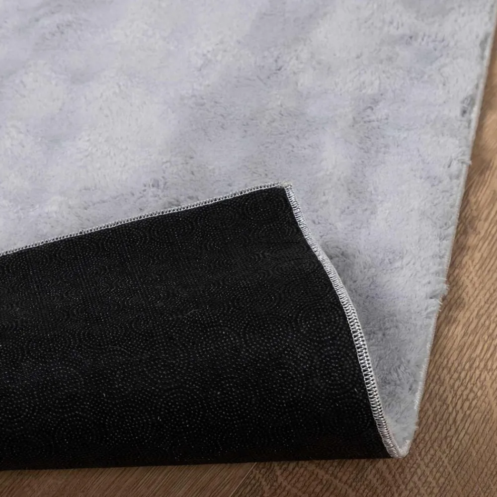 vidaXL Alfombras de área Rectangular SIROLO 150 x 80 cm Poliéster Gris Sale
