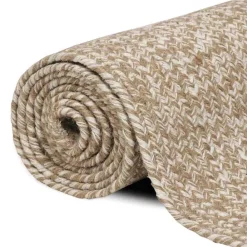vidaXL Decoración-Alfombras de área Rectangular 60 x 110 cm yute