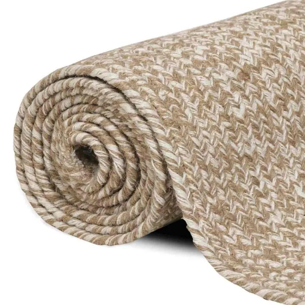 vidaXL Decoración-Alfombras de área Rectangular 60 x 110 cm yute