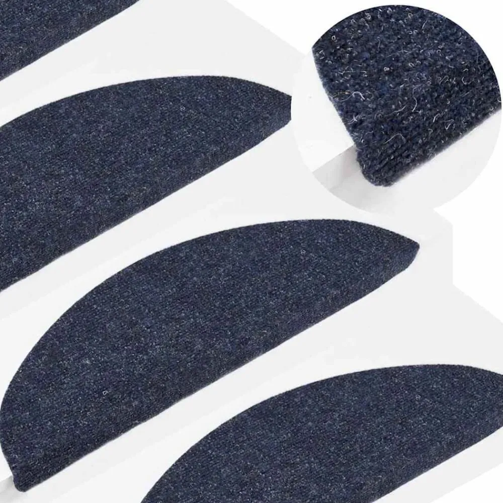 vidaXL Productos Del Hogar-Alfombrilla autoadhesiva escalera 15 uds 56x17x3 cm