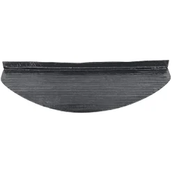 vidaXL Alfombrilla autoadhesiva escalera 15 uds negra 56x17x3 cm Negro New