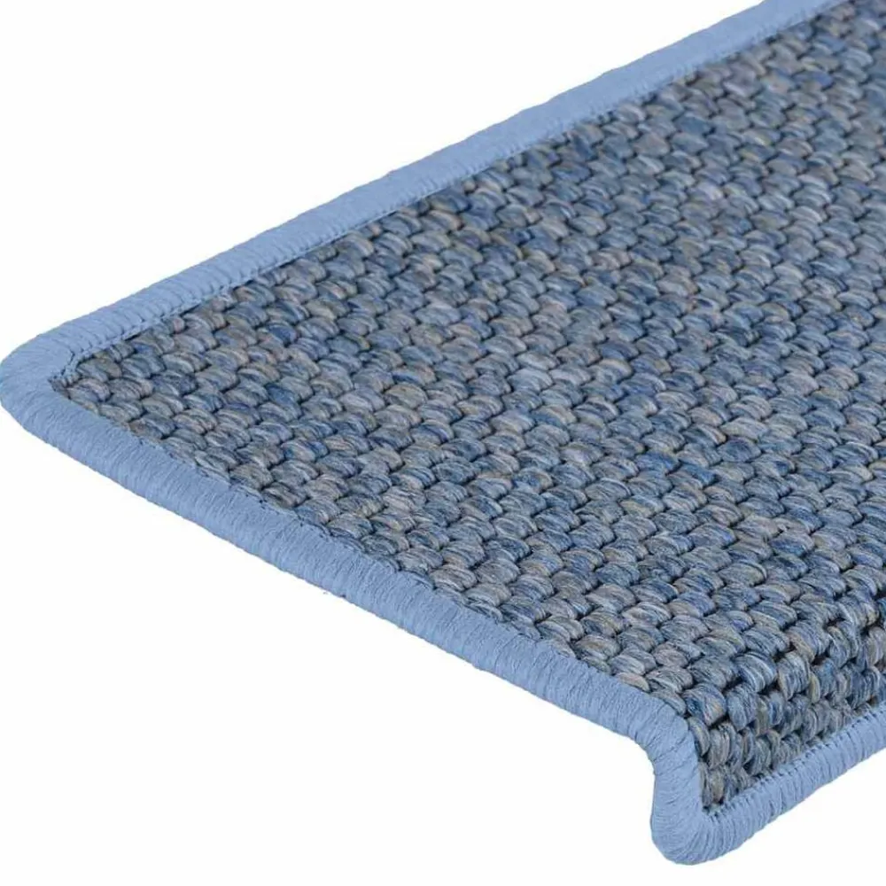 vidaXL Productos Del Hogar-Alfombrilla autoadhesiva escalera sisal 15 uds 65x21x4 cm