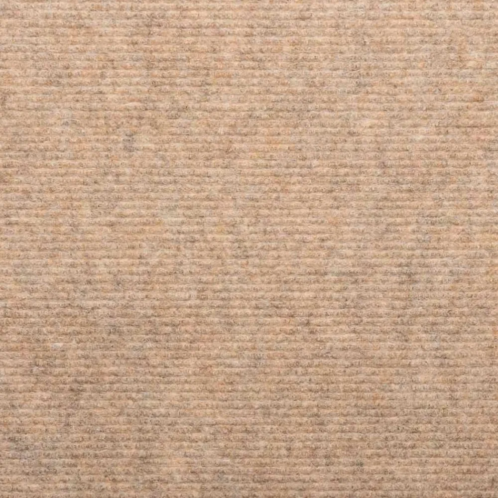 vidaXL Alfombrilla autoadhesiva de escalera 15 uds 56x17x3 cm Beige