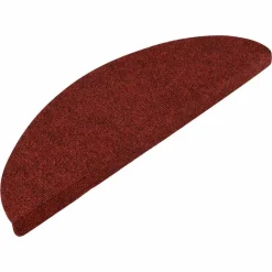 vidaXL Alfombrilla autoadhesiva escalera 15 uds 56x17x3 cm roja Rojo Discount