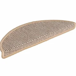 vidaXL Productos Del Hogar-Alfombrilla autoadhesiva escalera sisal 15 uds beige 56x17x3 cm