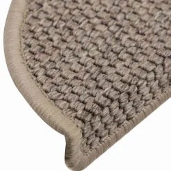 vidaXL Alfombrilla autoadhesiva escalera sisal 15 uds beige 56x17x3 cm Beige oscuro Best