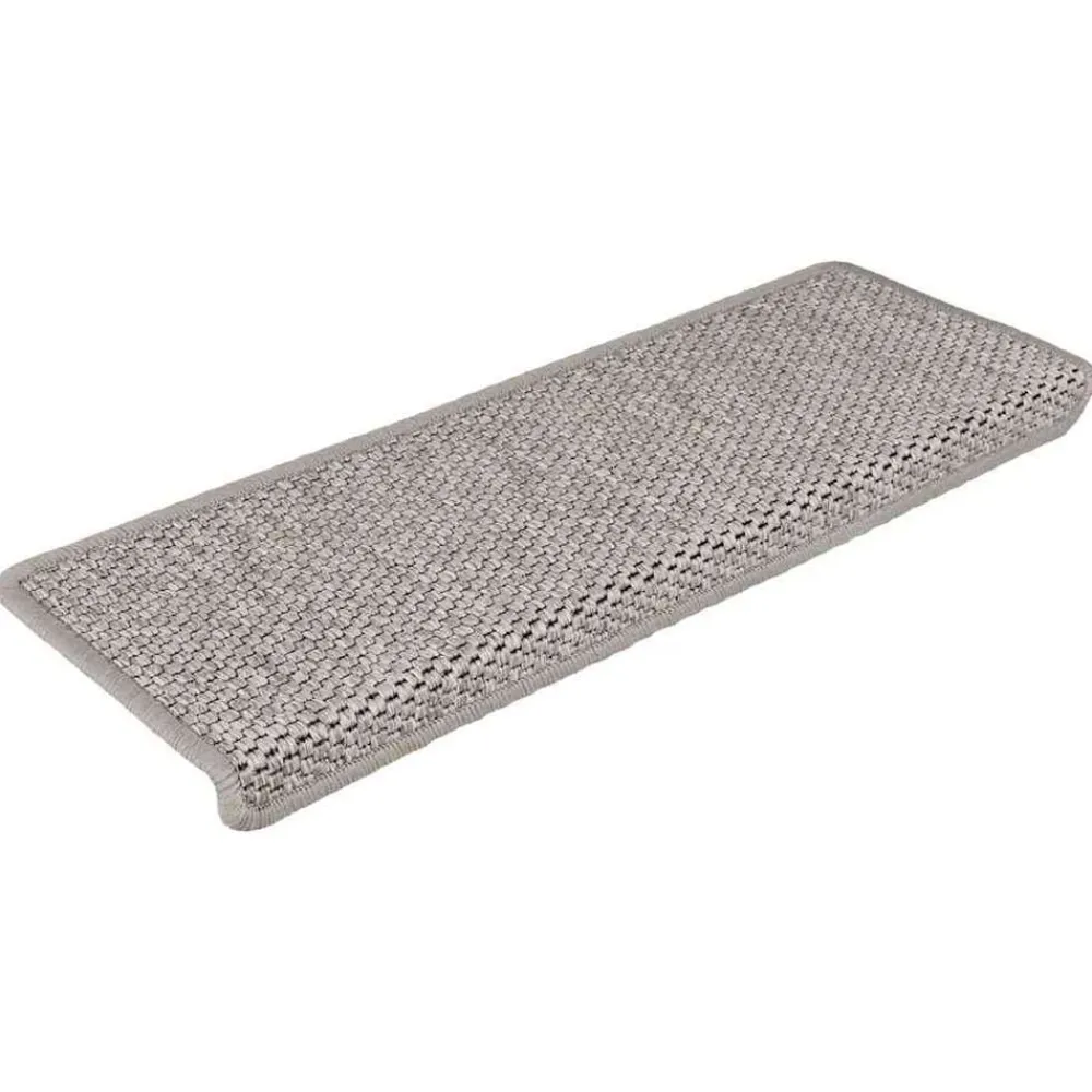 vidaXL Alfombrilla autoadhesiva escalera sisal 15 uds 65x21x4 cm Plateado Best