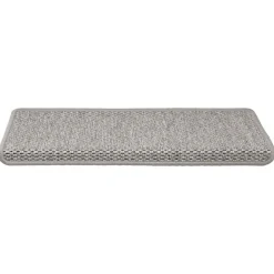 vidaXL Alfombrilla autoadhesiva escalera sisal 15 uds 65x21x4 cm Plateado Best