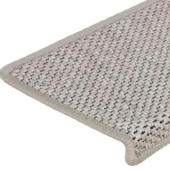 vidaXL Alfombrilla autoadhesiva escalera sisal 15 uds 65x21x4 cm Plateado Best