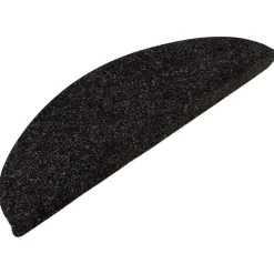 vidaXL Alfombrilla autoadhesiva de escalera 15 uds 56x17x3cm Antracita New