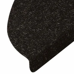 vidaXL Alfombrilla autoadhesiva de escalera 15 uds 56x17x3cm Antracita New