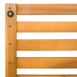 vidaXL Accesorios Para El Baño-Alfombrilla de baño Liso Marrón 100 x 53 cm Madera