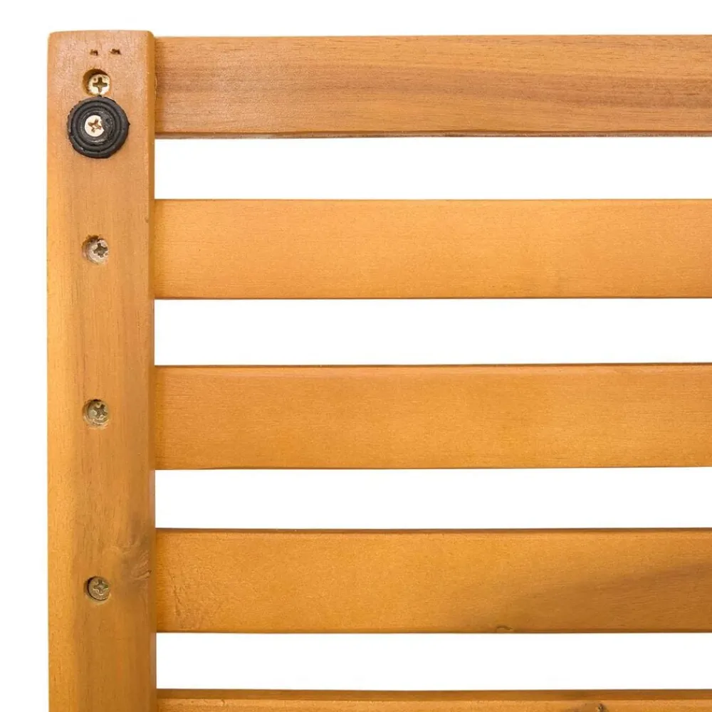 vidaXL Accesorios Para El Baño-Alfombrilla de baño Liso Marrón 100 x 53 cm Madera