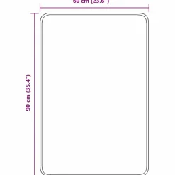 vidaXL Accesorios Para El Baño-Alfombrilla de baño antideslizante 60 x 90 cm PP