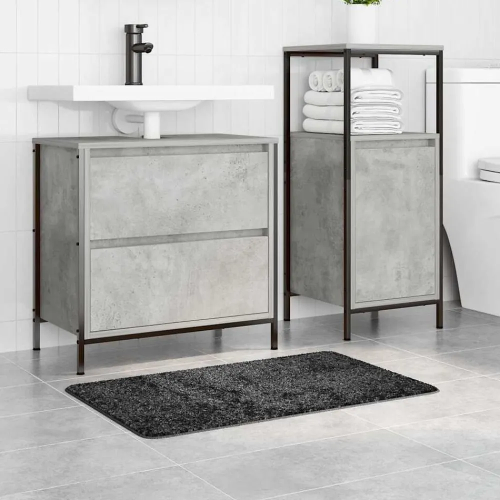 vidaXL Accesorios Para El Baño-Alfombrilla de baño antideslizante 50 x 80 cm PP