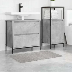 vidaXL Alfombrilla de baño antideslizante 50 x 80 cm PP Gris