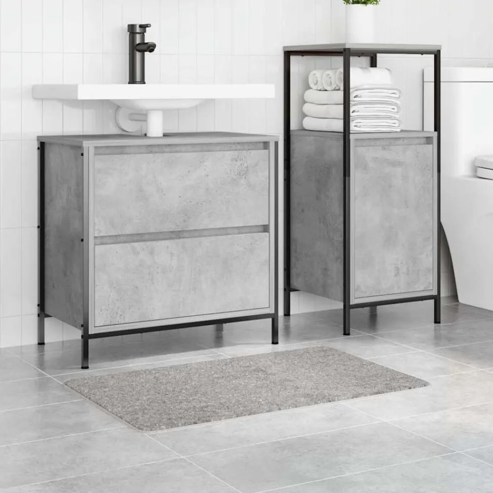 vidaXL Alfombrilla de baño antideslizante 50 x 80 cm PP Gris